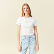T-shirt éco-responsable ivoire femme