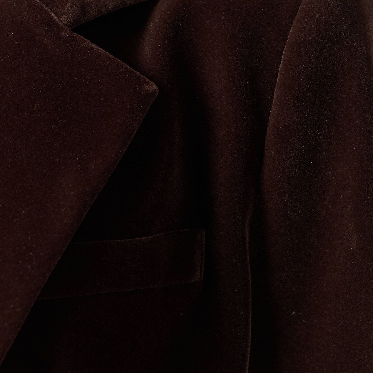 Veste blazer velours marron fonc&eacute; femme