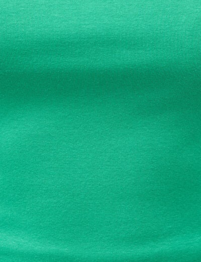 D&eacute;bardeur ajust&eacute; col carr&eacute; vert femme