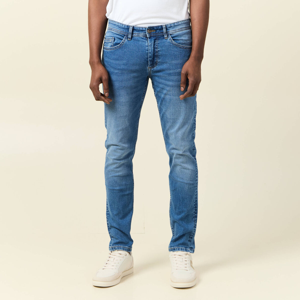 Jeans slim éco-responsable denim stone homme