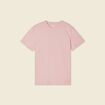 T-shirt en coton manches courtes rose pastel homme