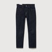 Jeans straight en coton longueur 32 denim brut rinse homme