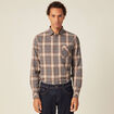 Chemise manches longues ecru homme