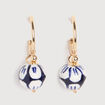 Boucles d'oreilles bleu electrique femme