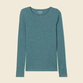 T-shirt femme maille unie Instinct vert canard femme