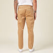 Pantalon chino tapered velours beige homme
