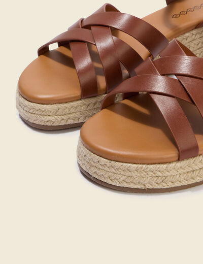 Sandales marron femme
