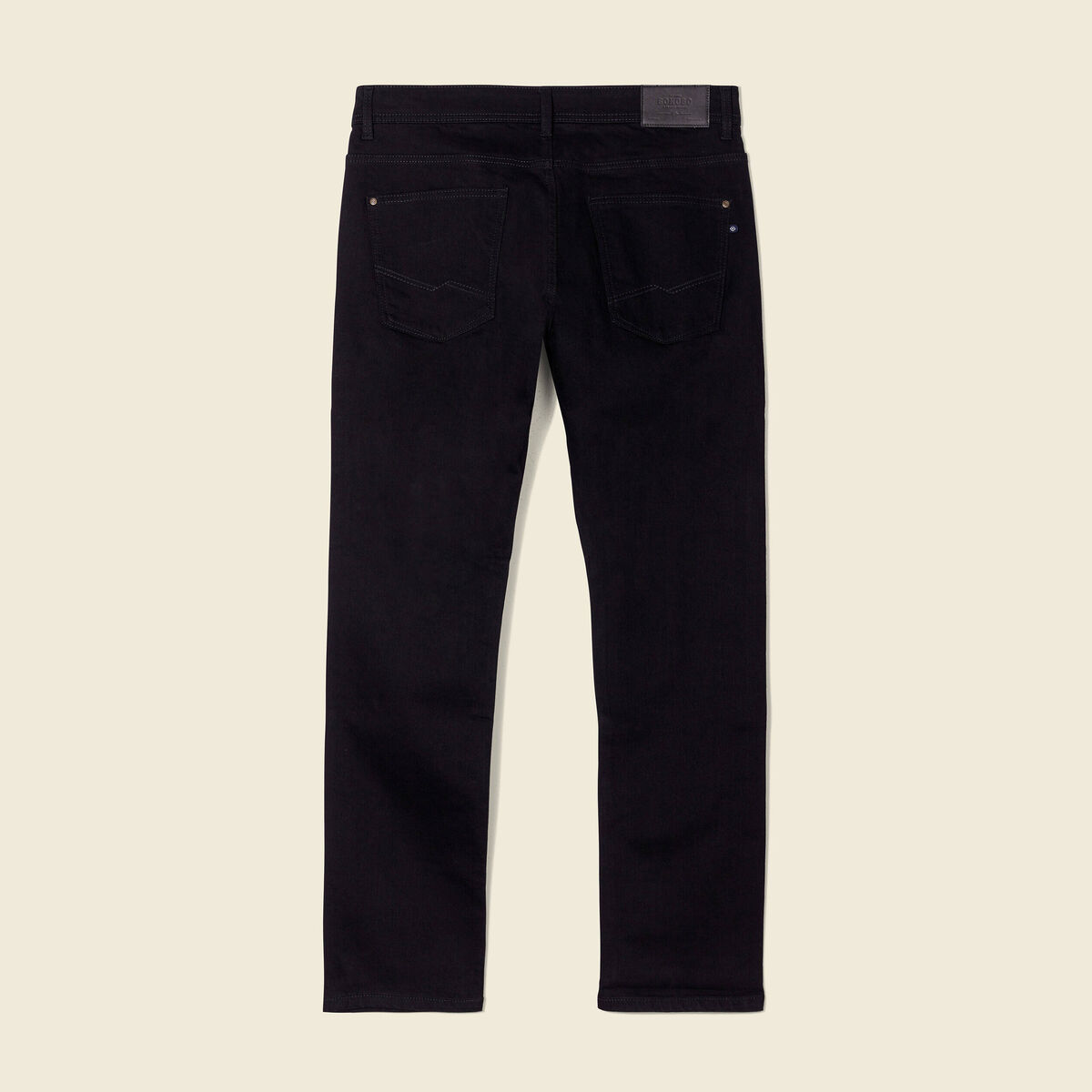 Jeans straight longueur 32 denim noir homme
