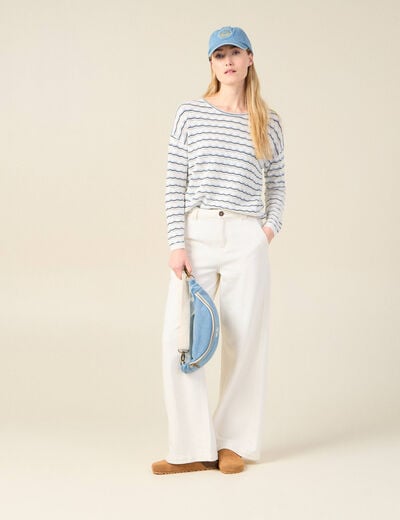 Pull éco-responsable creme femme