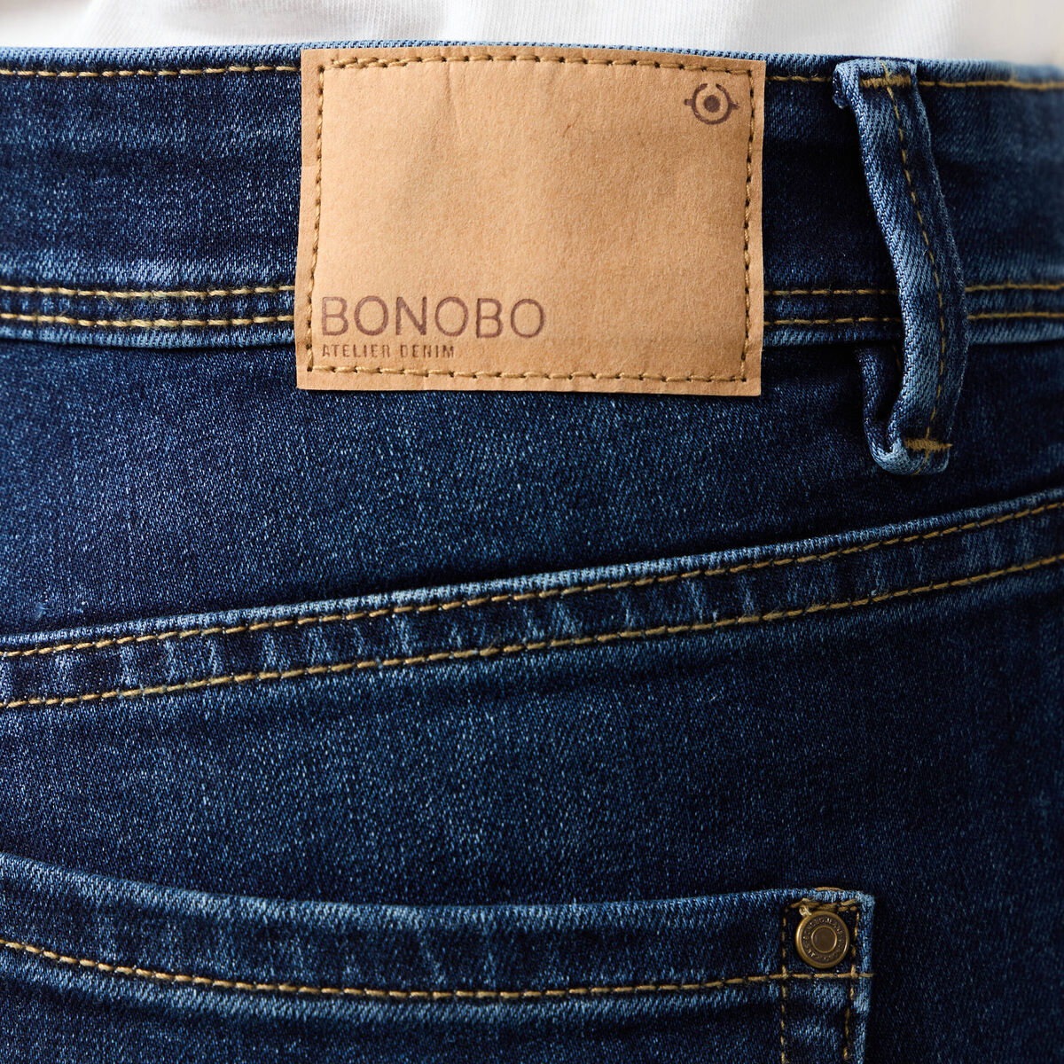 Jeans bootcut denim brut femme