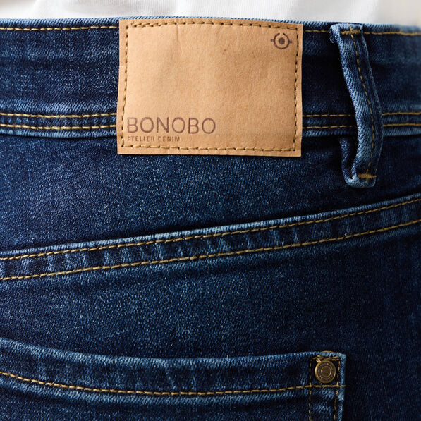 Jeans bootcut denim brut femme