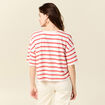 T-shirt manches courtes ecru femme