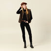 Gilet sans manches réversible camel femme