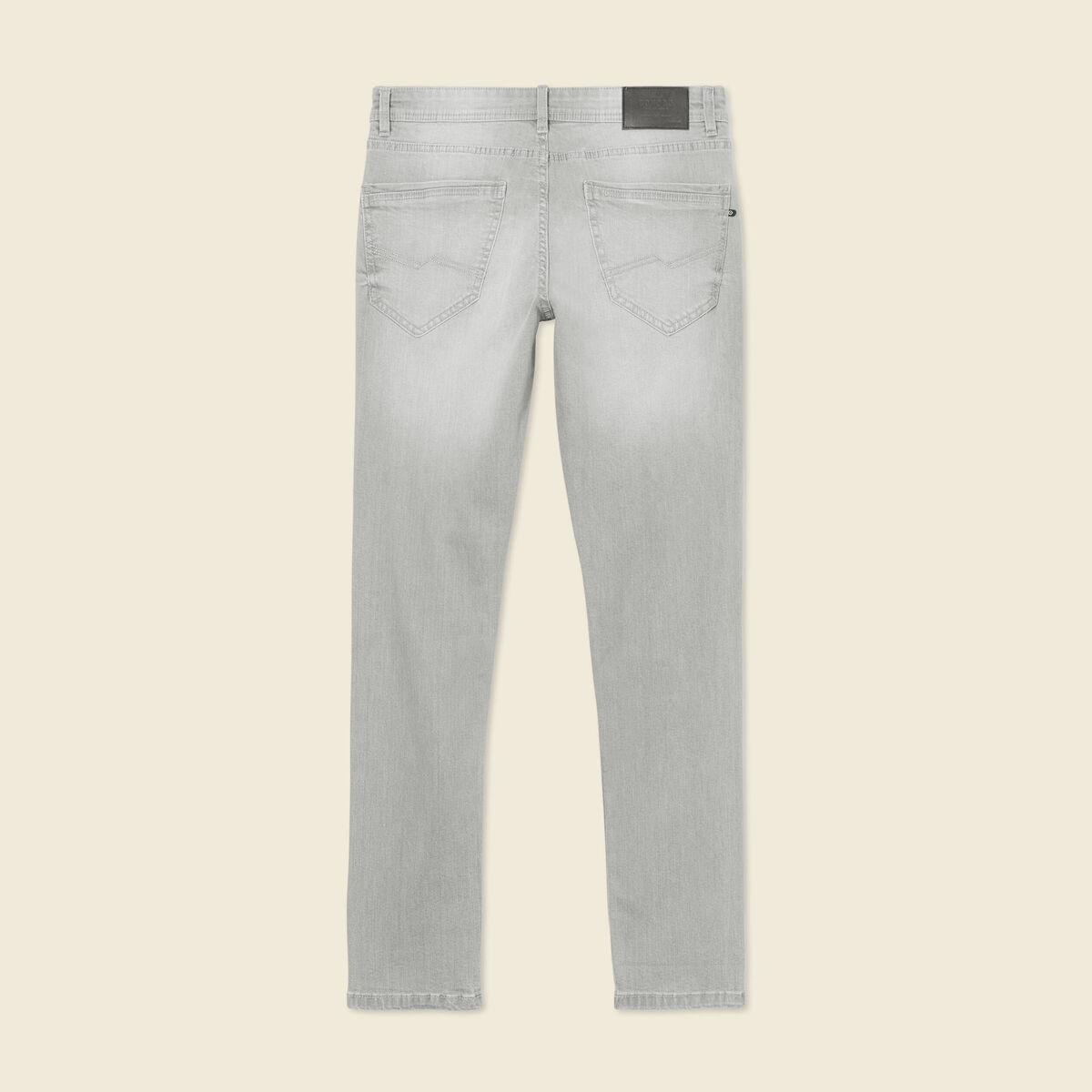 Jeans slim longueur 32 denim snow gris homme