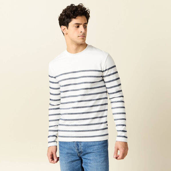 T-shirt manches longues ecru homme