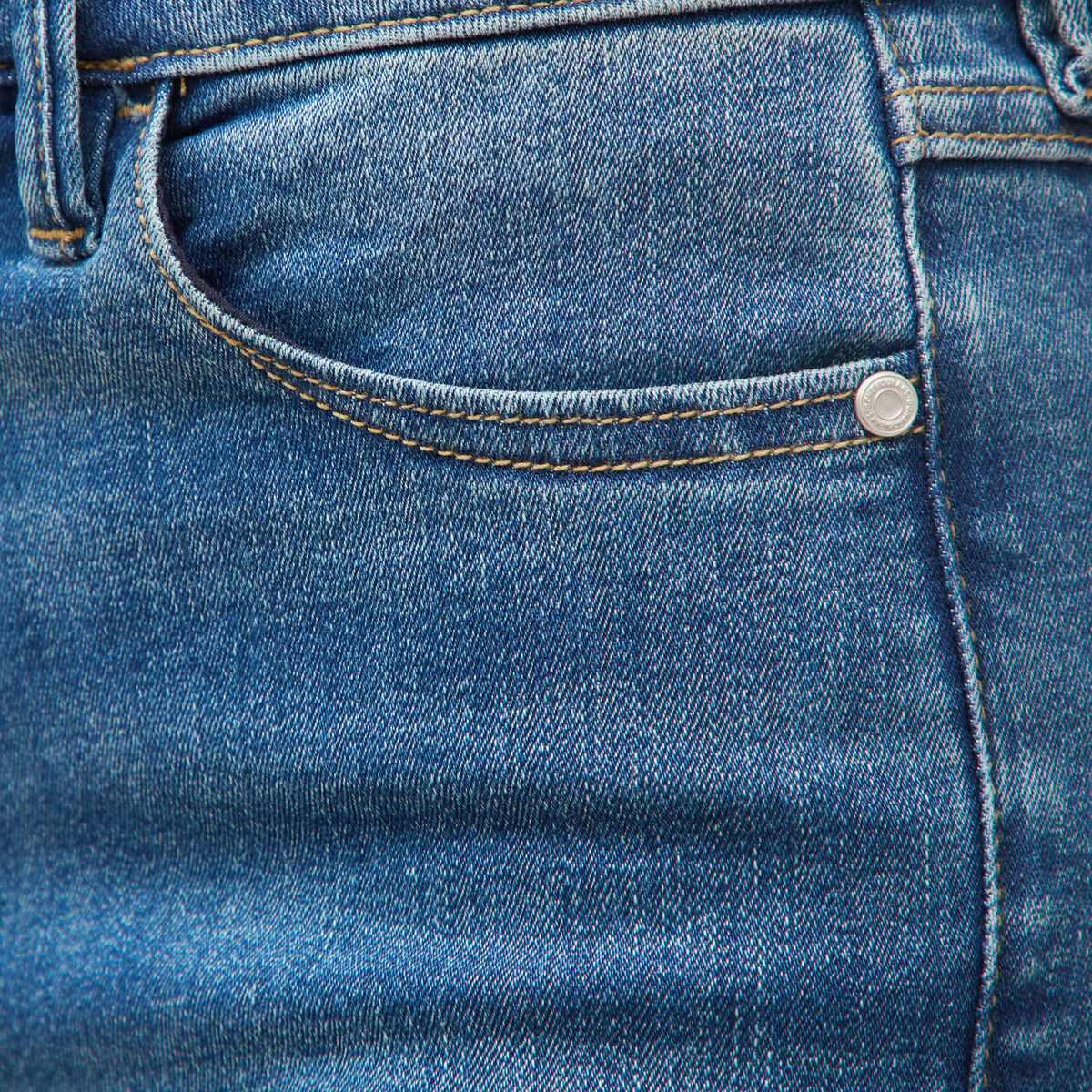 Jeans slim taille haute 7/8&egrave;me denim stone femme