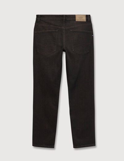 Jeans straight longueur 32 marron homme