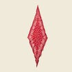 Foulard en coton rouge femme