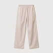 Pantalon taille standard ecru femme