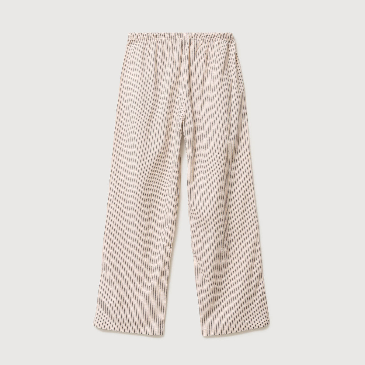 Pantalon taille standard ecru femme