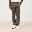 Pantalon chino slim taupe homme