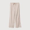 Pantalon taille standard ecru femme