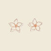 Boucles d'oreilles clous couleur or femme