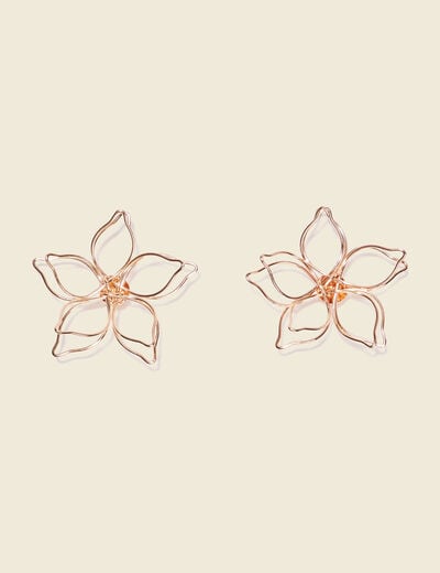 Boucles d'oreilles clous couleur or femme