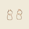 Boucles d'oreilles pendantes couleur or femme