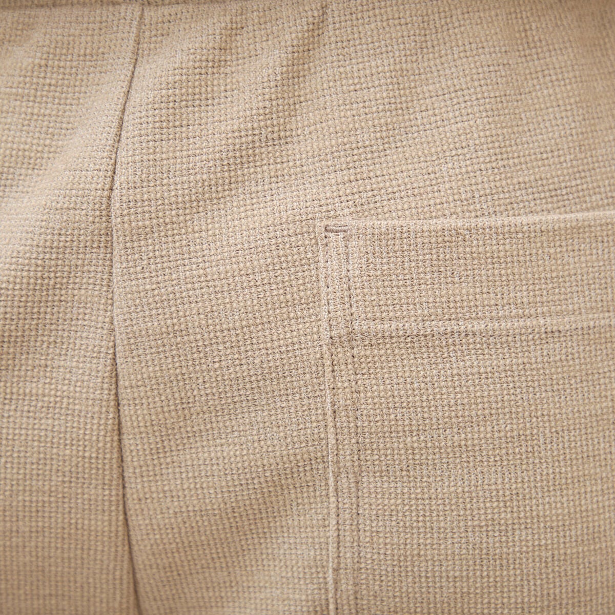 Short droit avec cordon beige homme