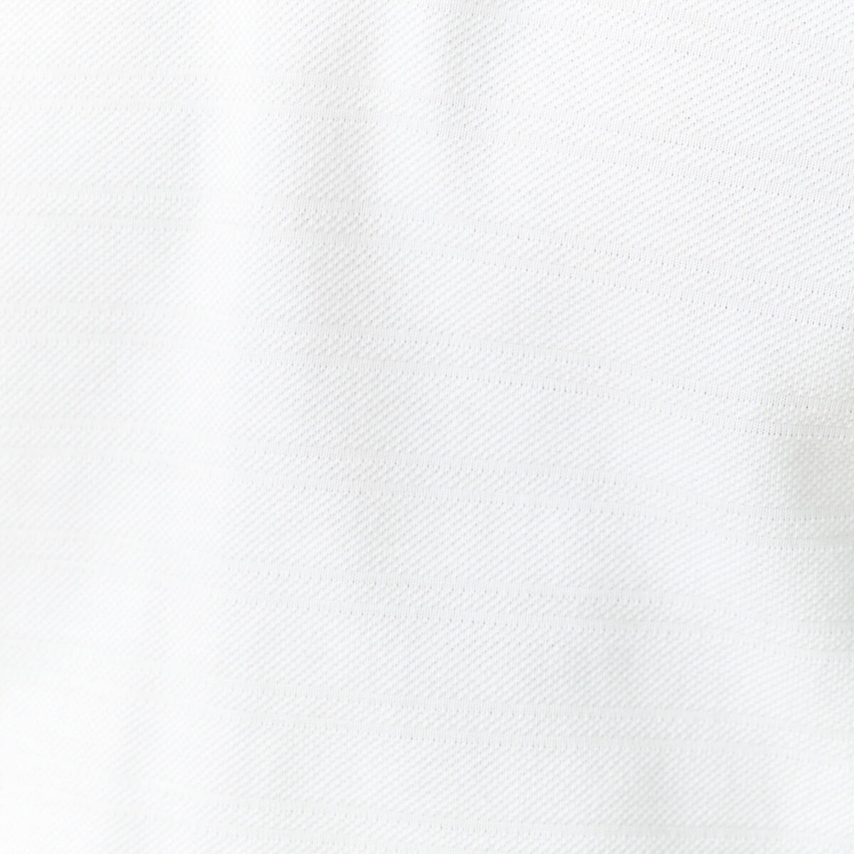 Polo cintr&eacute; manches longues en coton blanc homme