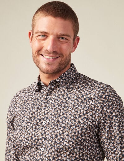 Chemise bleu marine homme