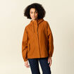 Parka oversize à capuche camel femme