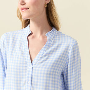 Blouse manches longues gris femme