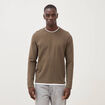 T-shirt manches longues taupe homme