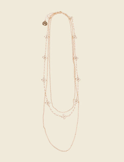 Collier multirangs couleur or femme
