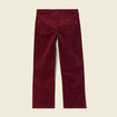 Pantalon bootcut velours prune femme