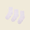 Lot 3 paires chaussettes gris clair femme