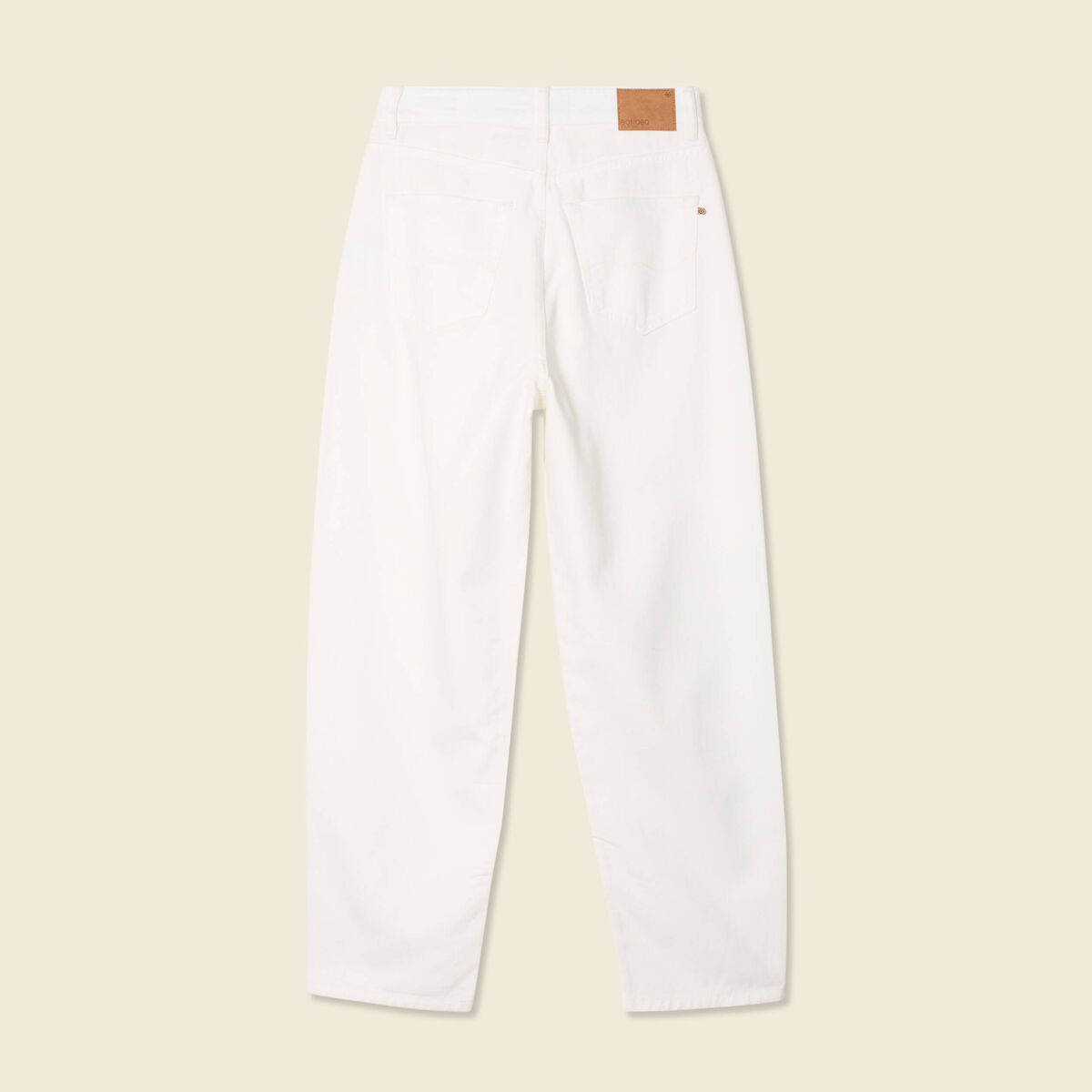 Pantalon slouchy 7/8ème ecru femme