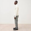Pull col camionneur ecru homme