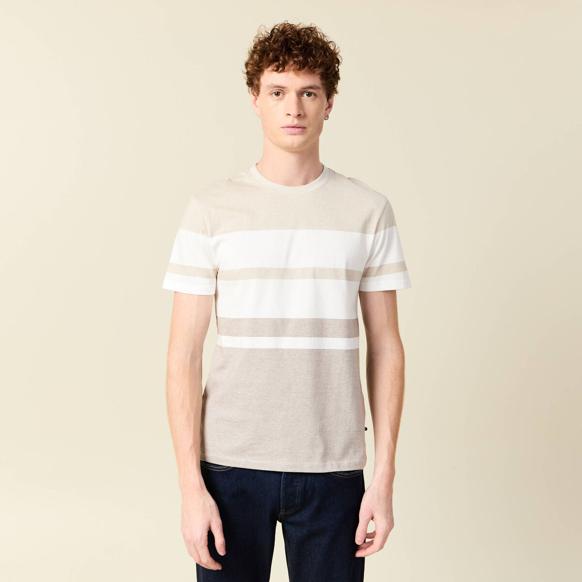 T-shirt manches courtes gris homme