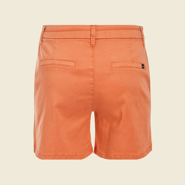 short chino eco responsable terracotta femme Short chino éco-responsable terracotta femme