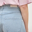 Short mom taille haute en jeans bleu marine femme