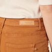 Pantalon slim marron femme