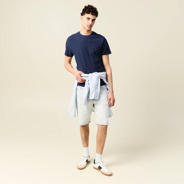 T-shirt manches courtes bleu marine homme