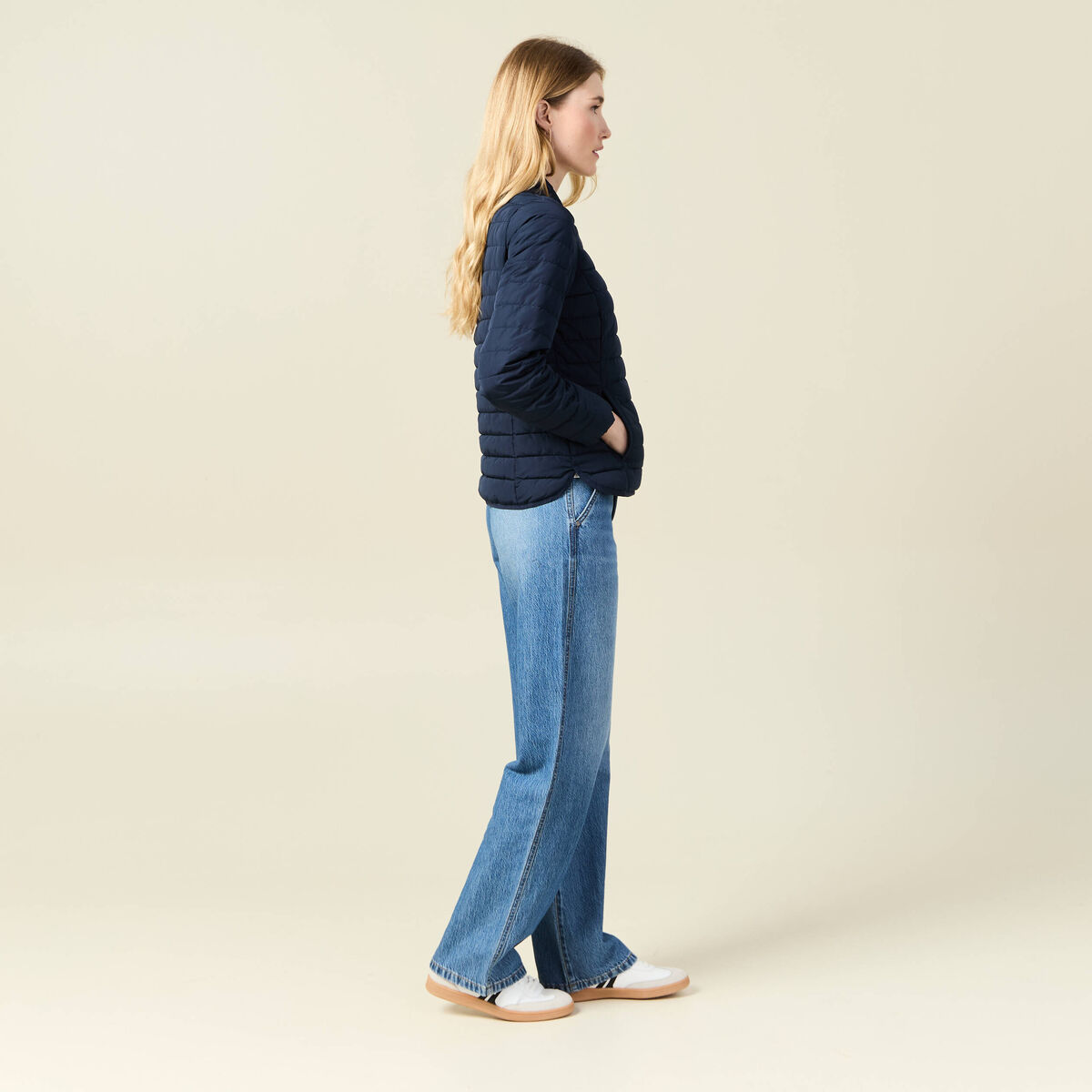 Doudoune éco-responsable bleu marine femme