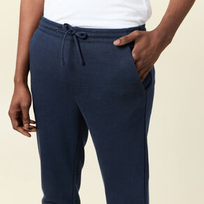 Pantalon jogger élastiqué bleu foncé homme