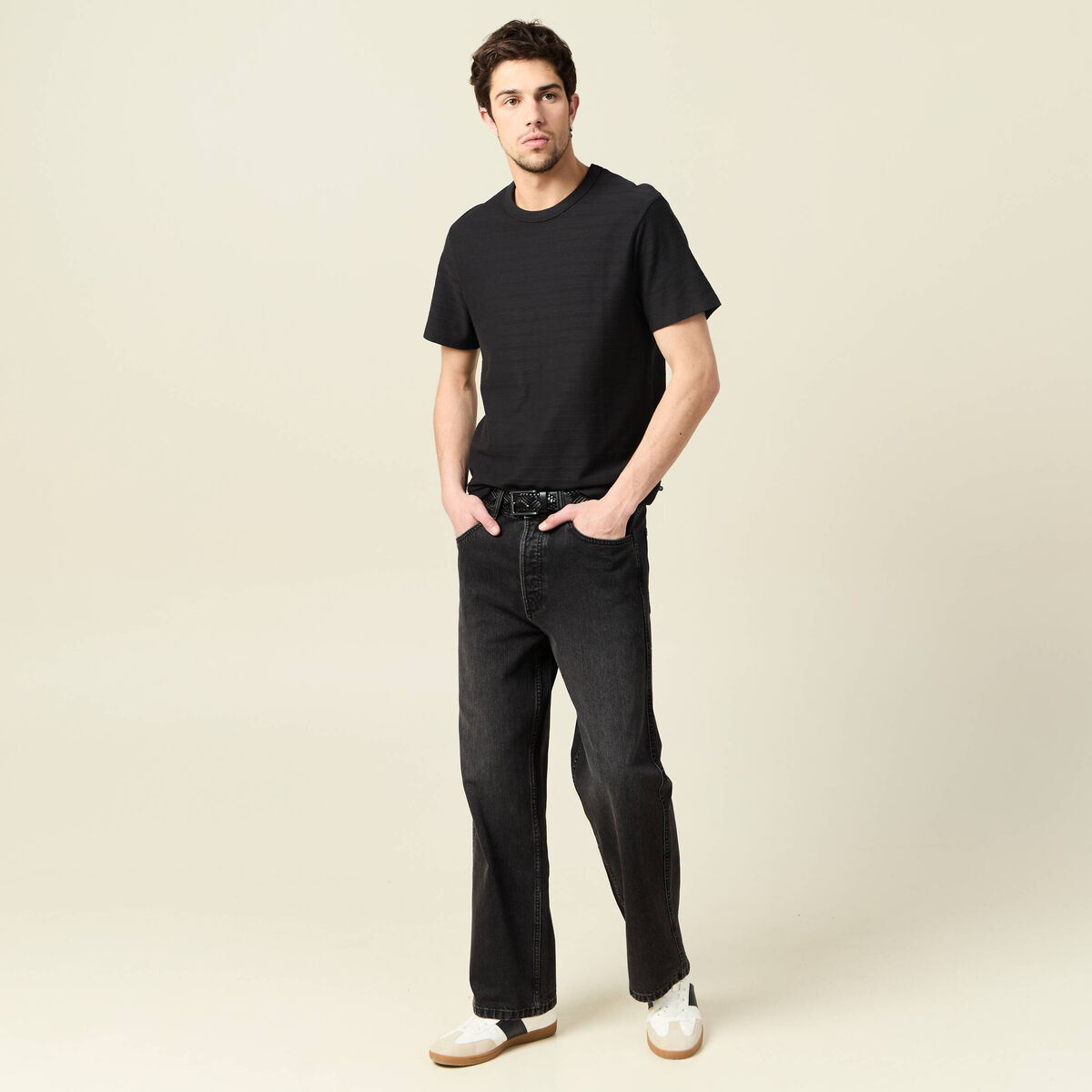 T-shirt manches courtes noir homme