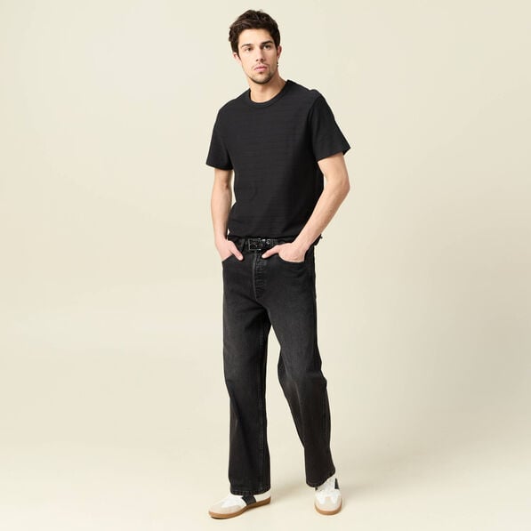 t shirt manches courtes noir homme T-shirt manches courtes noir homme
