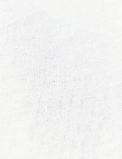 T-shirt manches courtes ecru homme
